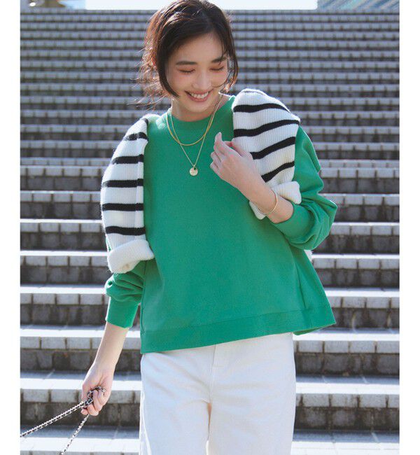 23区「【WEB&一部店舗限定カラーあり/Oggi2月号掲載】カラー スウェット」|Tシャツ・カットソー|[一部店舗限定