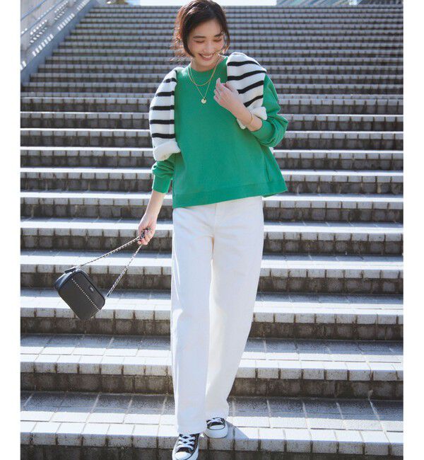 23区「【WEB&一部店舗限定カラーあり/Oggi2月号掲載】カラー スウェット」|Tシャツ・カットソー|