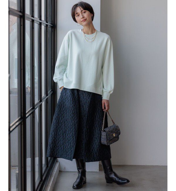 23区「【WEB&一部店舗限定カラーあり/Oggi2月号掲載】カラー スウェット」|Tシャツ・カットソー|