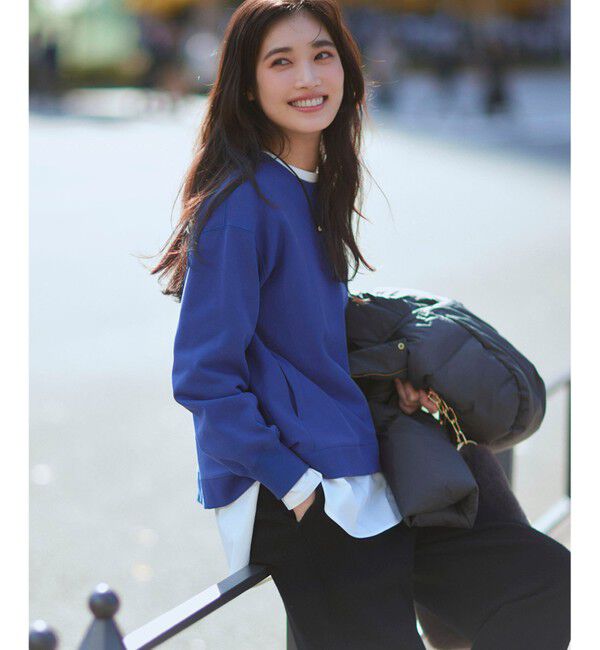 23区「【WEB&一部店舗限定カラーあり/Oggi2月号掲載】カラー スウェット」|Tシャツ・カットソー|ｻﾌｧｲｱ(9月