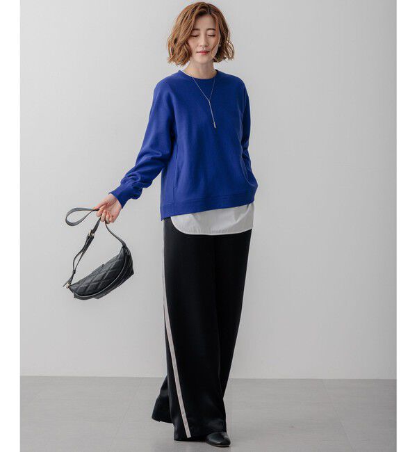 23区「【WEB&一部店舗限定カラーあり/Oggi2月号掲載】カラー スウェット」|Tシャツ・カットソー|