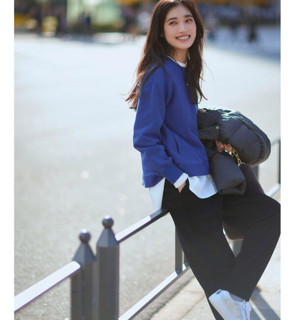 23区「【WEB&一部店舗限定カラーあり/Oggi2月号掲載】カラー スウェット」|Tシャツ・カットソー|