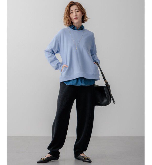 23区「【WEB&一部店舗限定カラーあり/Oggi2月号掲載】カラー スウェット」|Tシャツ・カットソー|