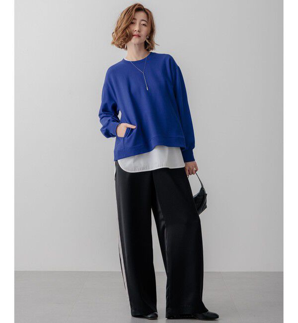 23区「【WEB&一部店舗限定カラーあり/Oggi2月号掲載】カラー スウェット」|Tシャツ・カットソー|