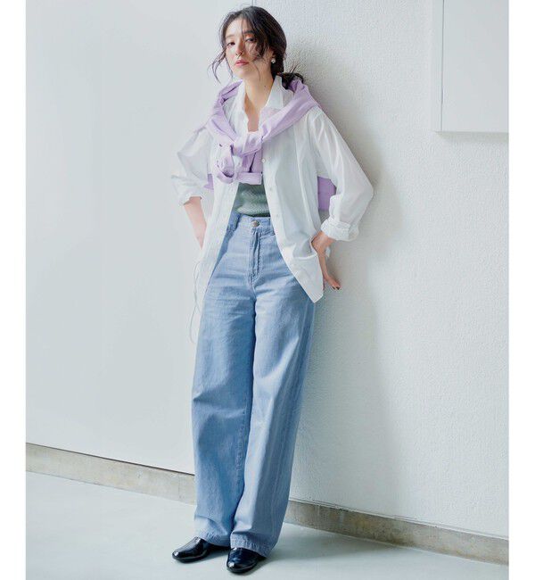 23区「【WEB&一部店舗限定カラーあり/Oggi2月号掲載】カラー スウェット」|Tシャツ・カットソー|