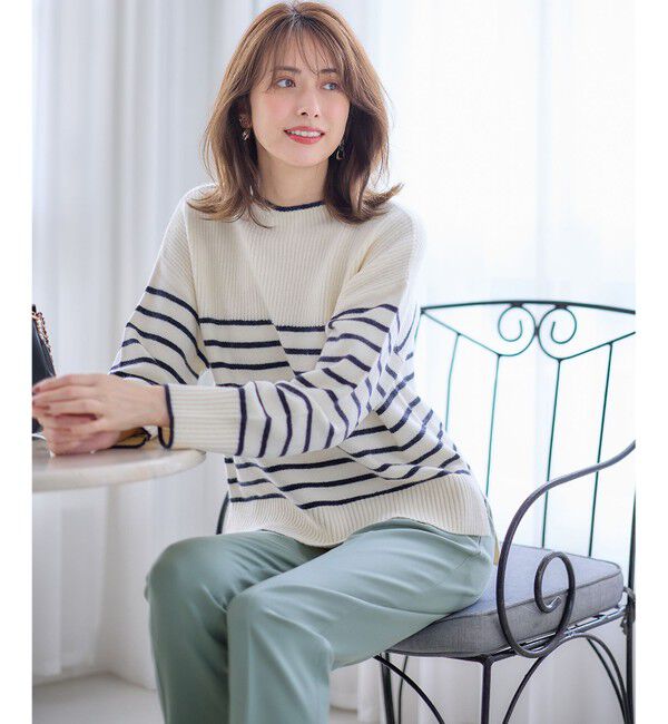 ANY SIS「【洗える】アンゴラブレンド ニット」|ニット・セーター|ｵﾌ&times;ﾈｲﾋﾞ