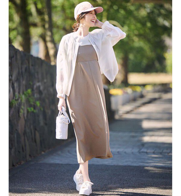 ANY SIS「【洗える・2SET】カットデザインスタイルアップ ワンピース&times;ニット」|スーツ|