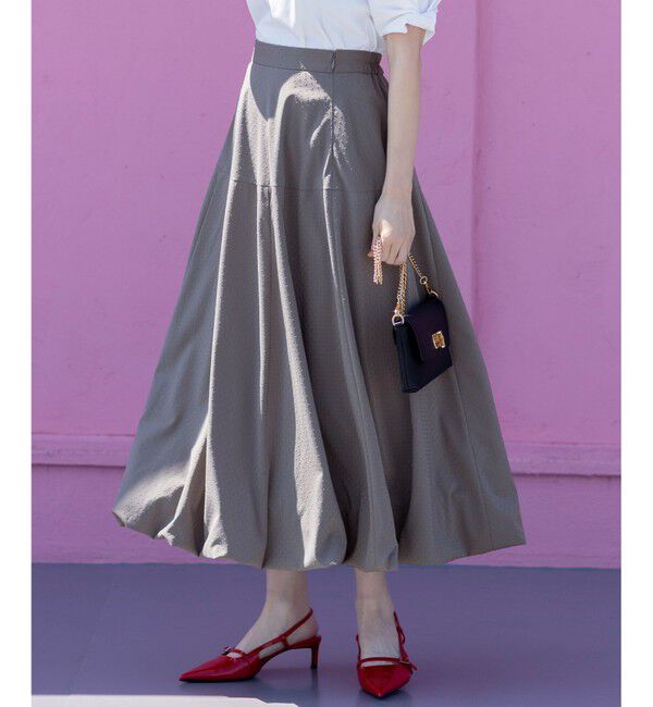 ANY SIS「【洗える】バルーン スカート」|スカート|グレー