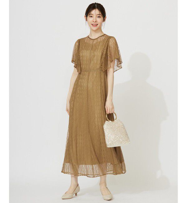 ANY SIS「【洗える】ストライプレーシー ドレス」|ドレス|