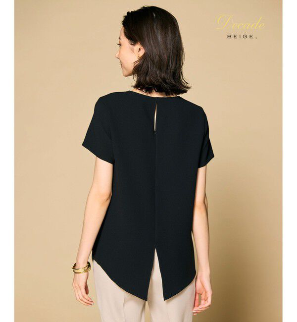 BEIGE,「SHELBY / ハーフスリーブブラウス」|シャツ・ブラウス|Black