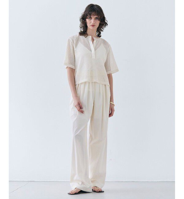 BEIGE,「【洗える・CLUEL 5月号掲載】MALLOW / コットンイージーワイドパンツ」|その他|