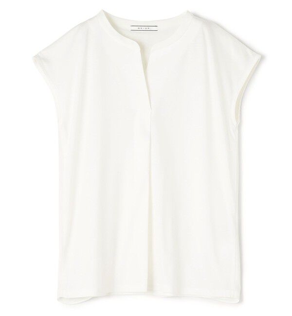 BEIGE,「【WEB限定・洗える】MELISSA / バックシフォンスキッパー半袖トップス」|Tシャツ・カットソー|