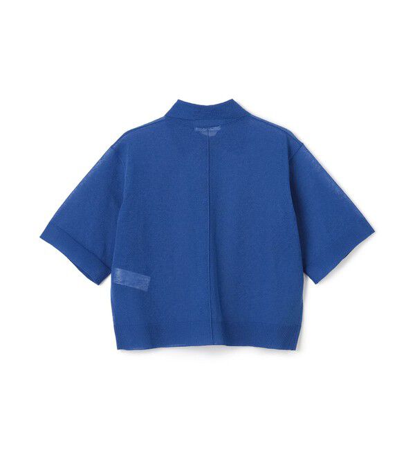 BEIGE,「【洗える・Oggi10月号掲載】MILANO / リネン混シアーポロカラーニット」|ニット・セーター|