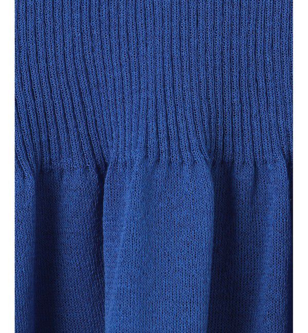 BEIGE,「【洗える】MILANO / リネン混シアーニットAラインワンピース」|ワンピース|