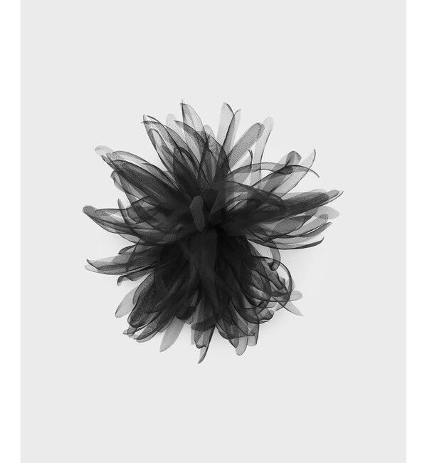 GRACE CONTINENTAL「ボリュームカールコサージュ」|ブローチ・コサージュ|ブラック