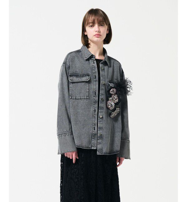 GRACE CONTINENTAL「ボリュームカールコサージュ」|ブローチ・コサージュ|