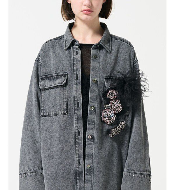 GRACE CONTINENTAL「ボリュームカールコサージュ」|ブローチ・コサージュ|