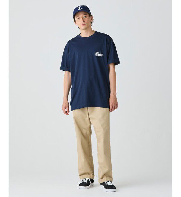 LACOSTE「【オンライン限定】LACOSTE オーバーサイズ バック プリント Tシャツ」|Tシャツ・カットソー|