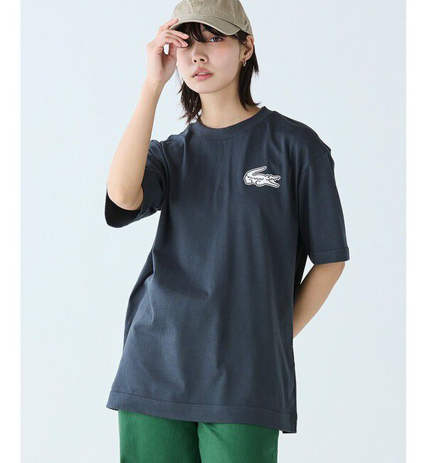 LACOSTE「【オンライン限定】LACOSTE オーバーサイズ バック プリント Tシャツ」|Tシャツ・カットソー|