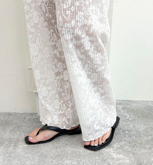 fredy emue「カットレースパンツ」|チノ|