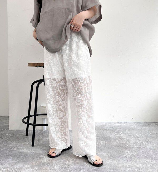 fredy emue「カットレースパンツ」|チノ|