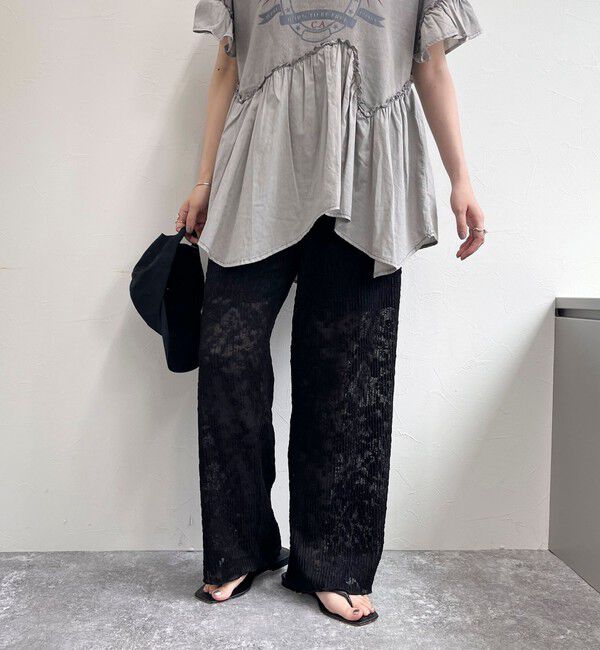 fredy emue「カットレースパンツ」|チノ|