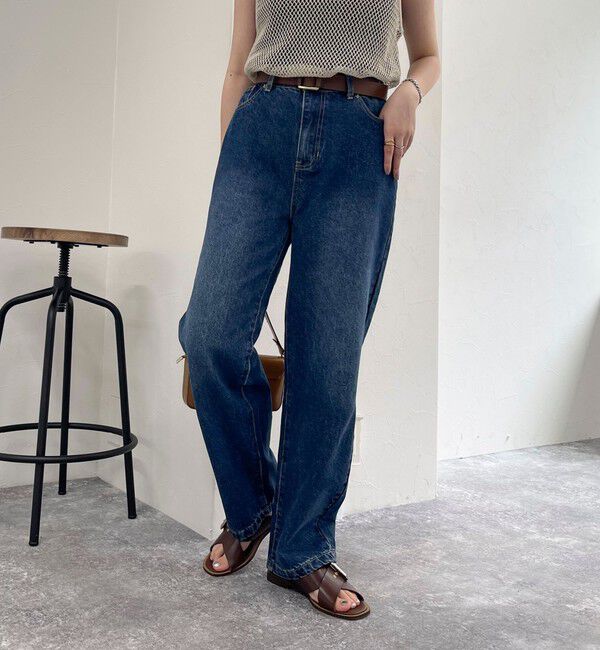 fredy emue「ストレートデニムパンツ」|デニム|