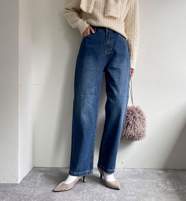 fredy emue「ストレートデニムパンツ」|デニム|