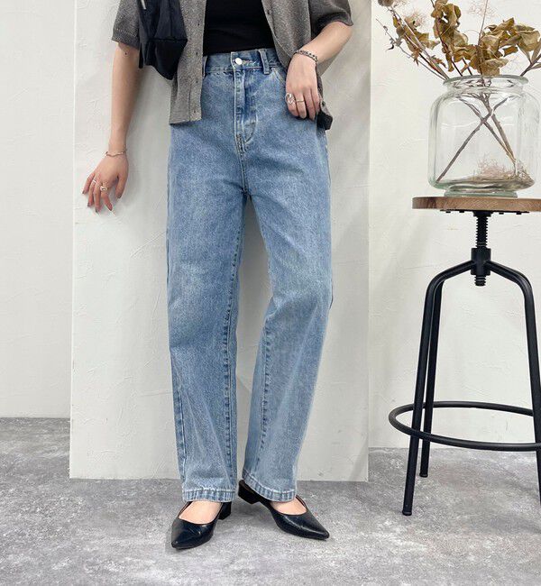 fredy emue「ストレートデニムパンツ」|デニム|