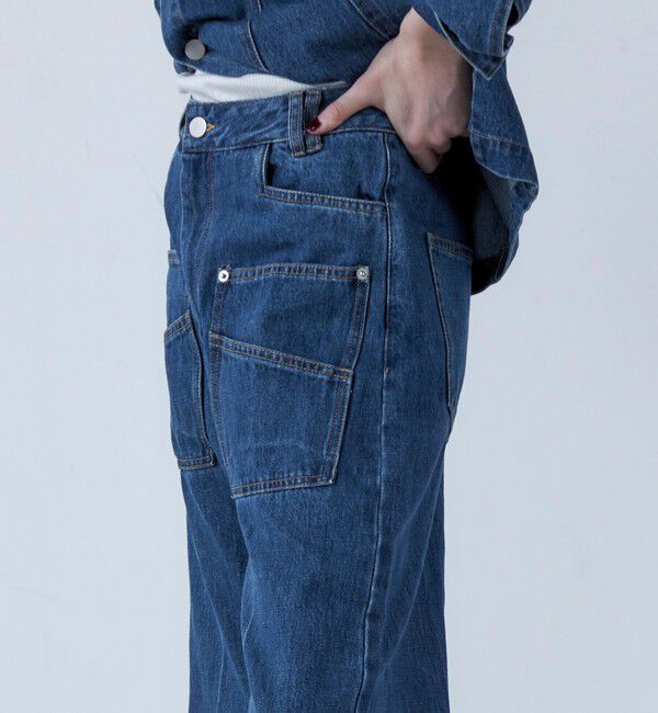 fredy emue「【LA COURBE】前ポケットフレアデニムパンツ」|デニム|