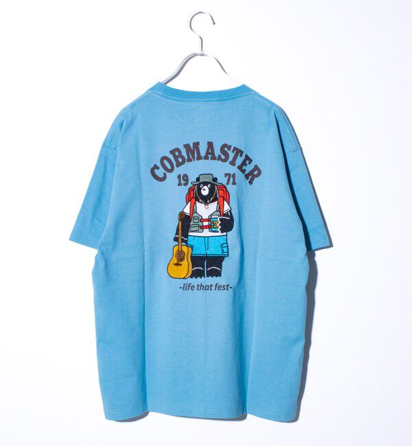 FREDY MAC「【COBMASTER/コブマスター】吸水速乾 フェスベアーバックプリントTシャツ」|Tシャツ・カットソー|ブルー