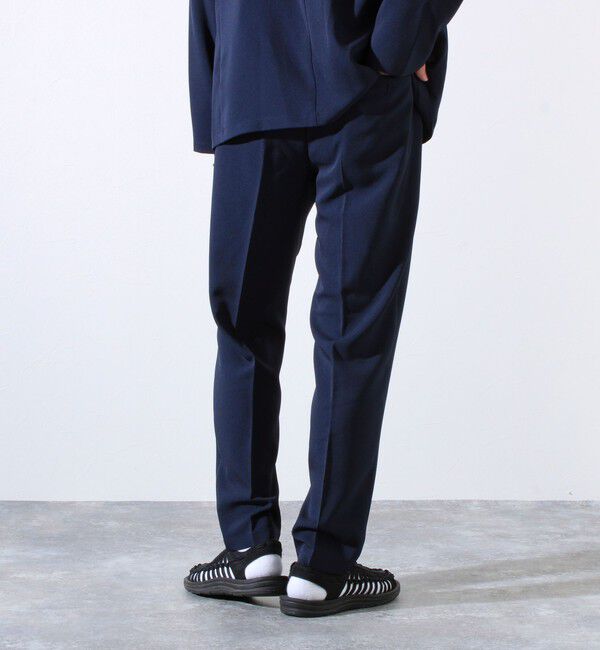 GLOSTER「【セットアップ着用可能】【GLOSTER/グロスター】ノーカラーセットパンツ イージーパンツ」|チノ|