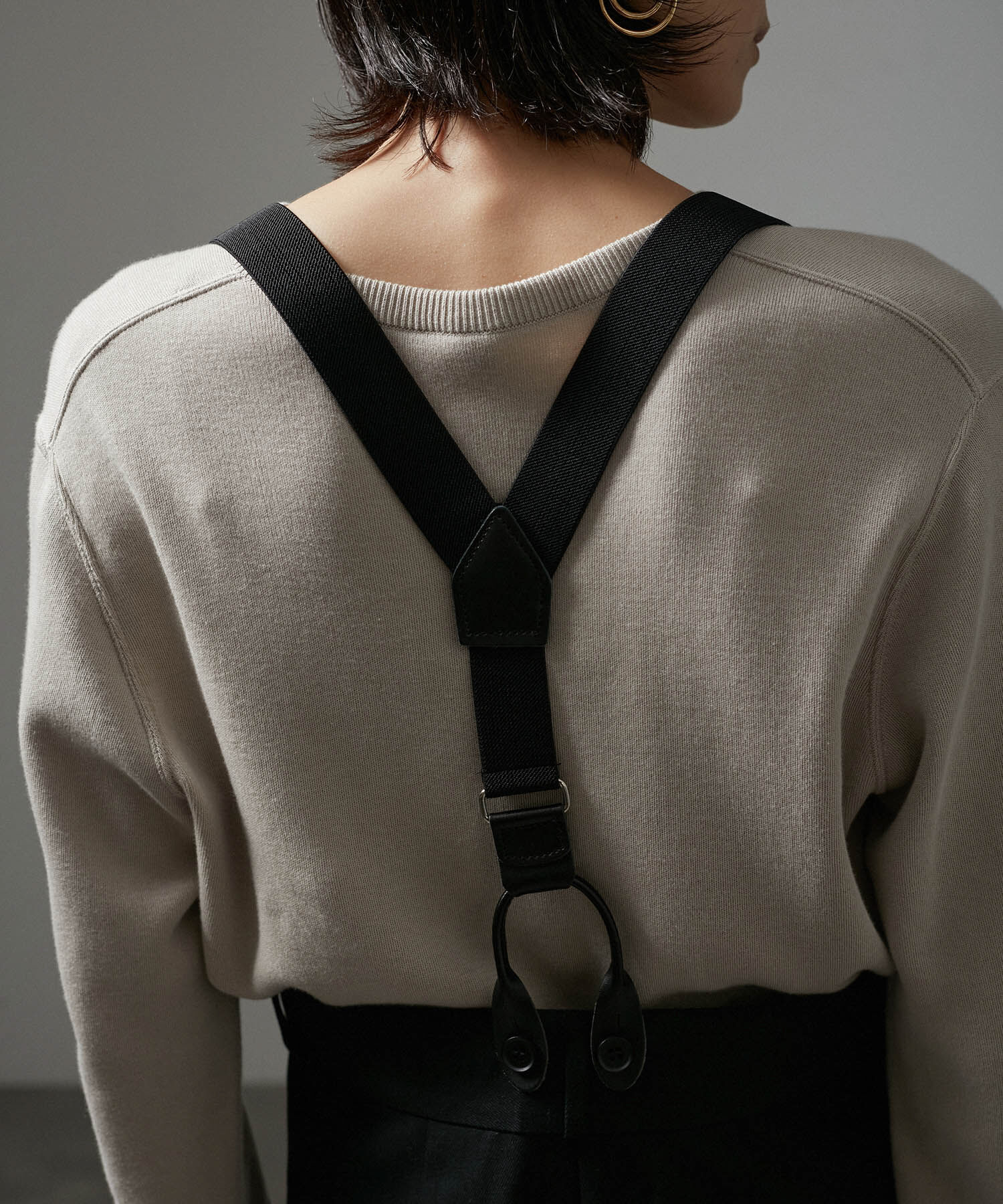 SALON adam et rope'「【WEB限定】サスペンダートラペーズスカート」|スカート|