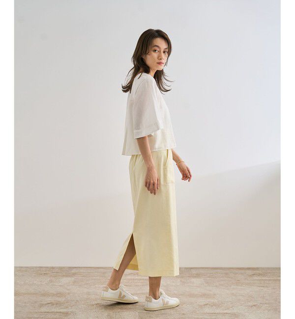 ROPE「カーディ半袖ブラウス/洗える」|シャツ・ブラウス|