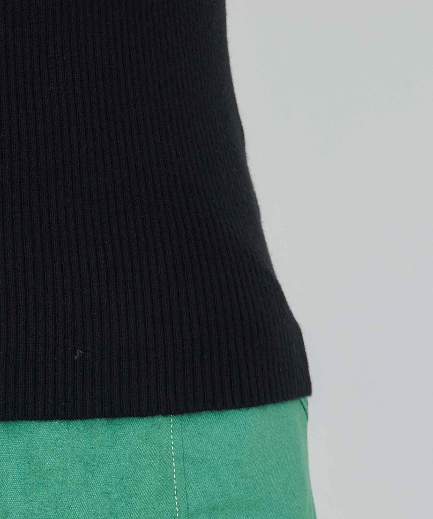 vis-a-vis「【WEB限定】異素材ボリューム袖ドッキングニットプルオーバー」|ニット・セーター|