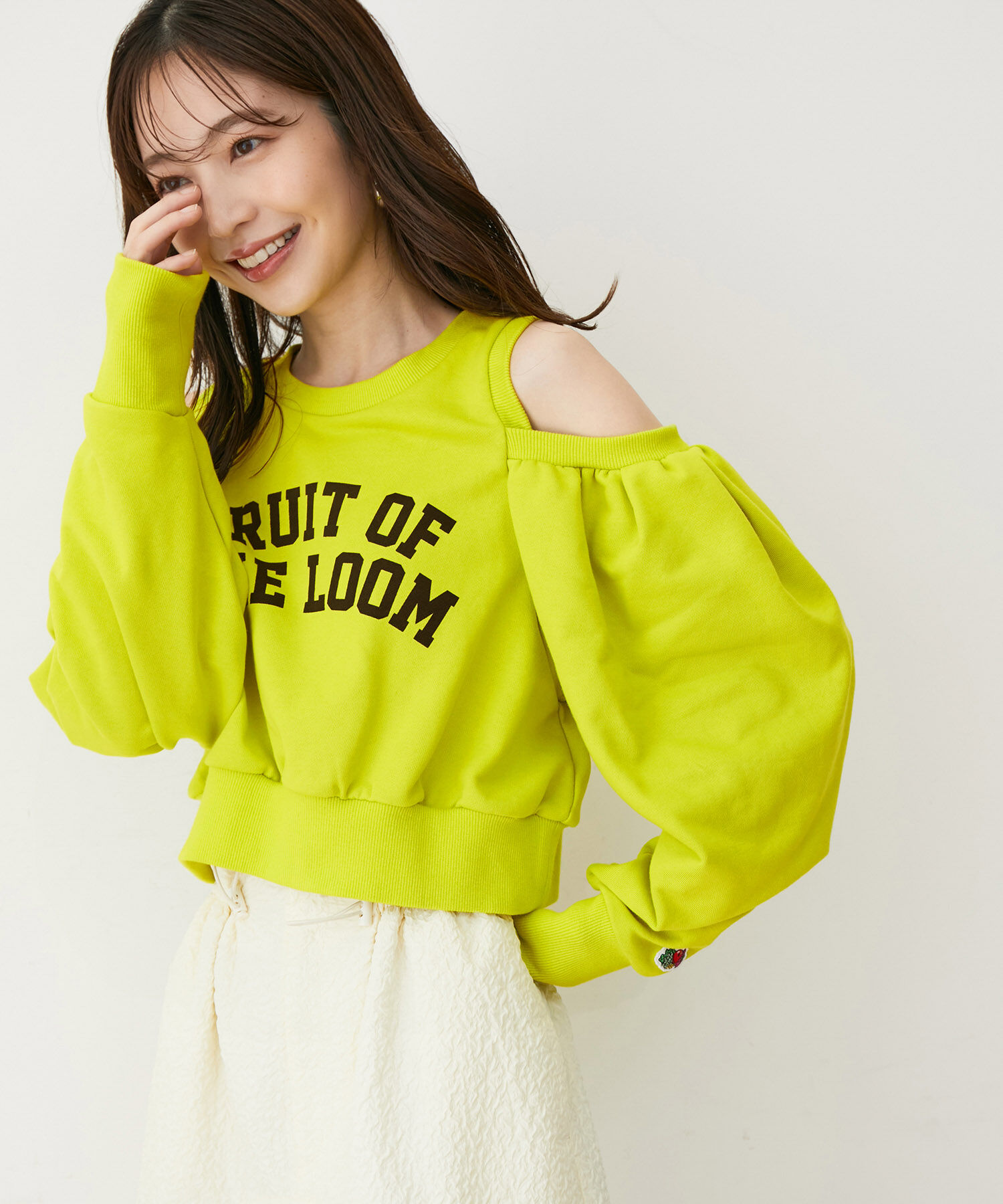 VIS「【FRUIT OF THE LOOM別注】オープンショルダースウェット」|スウェット・ジャージ|