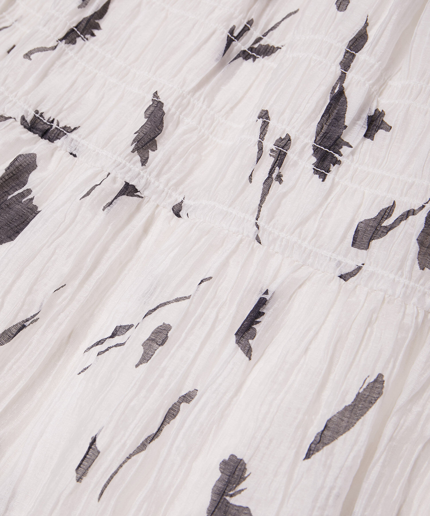 VIS「柄＆無地アソートシャーリングティアードスカート」|スカート|