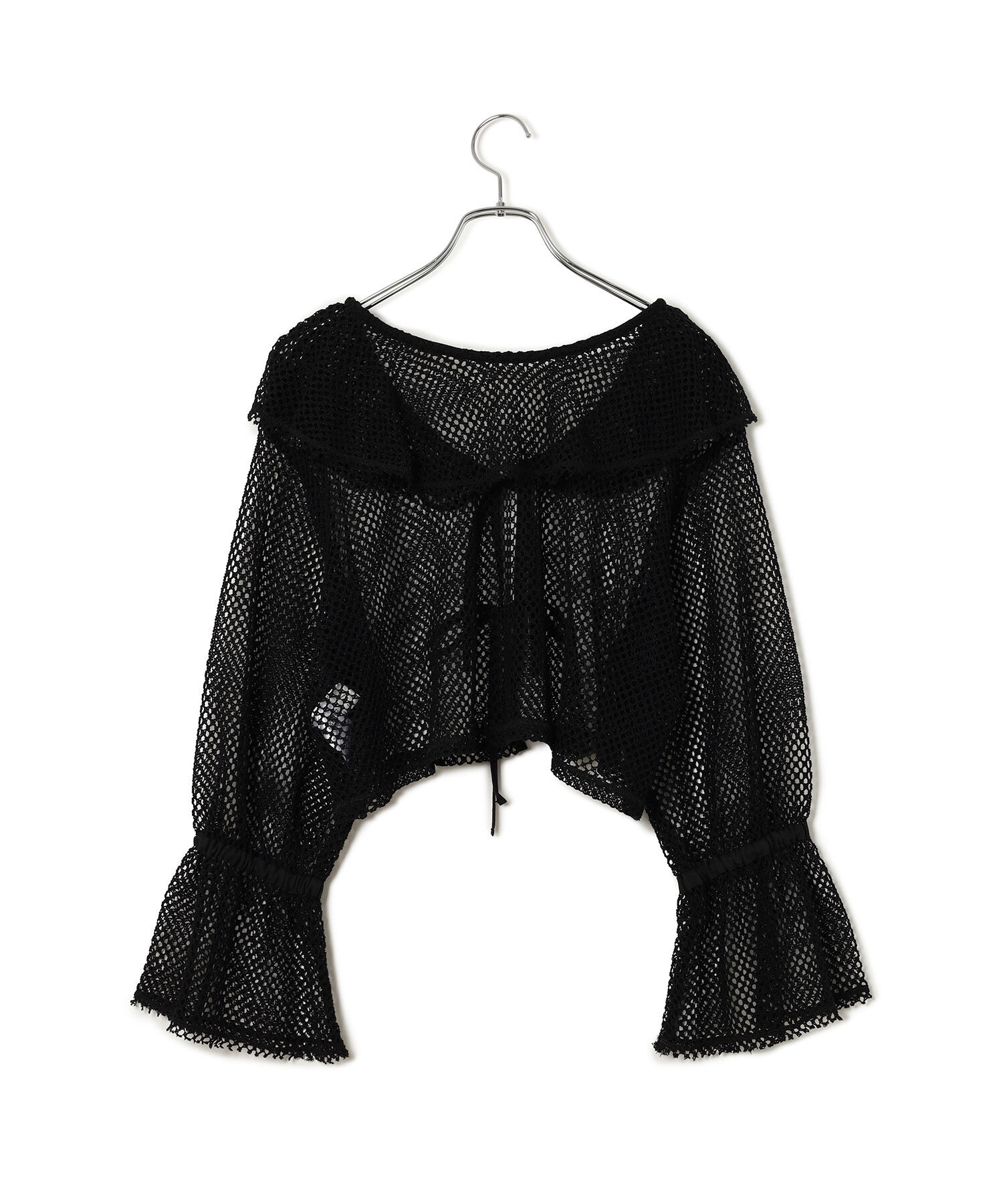 VIS「【前後2WAY】メッシュフリルカーディガン」|シャツ・ブラウス|