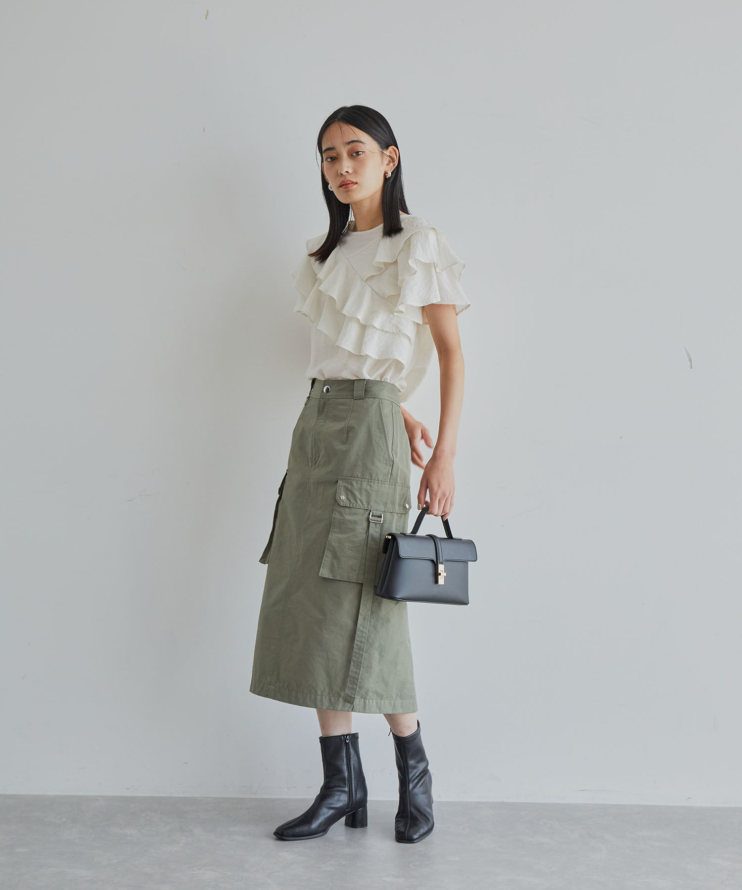 VIS「フリルティアードブラウス」|シャツ・ブラウス|