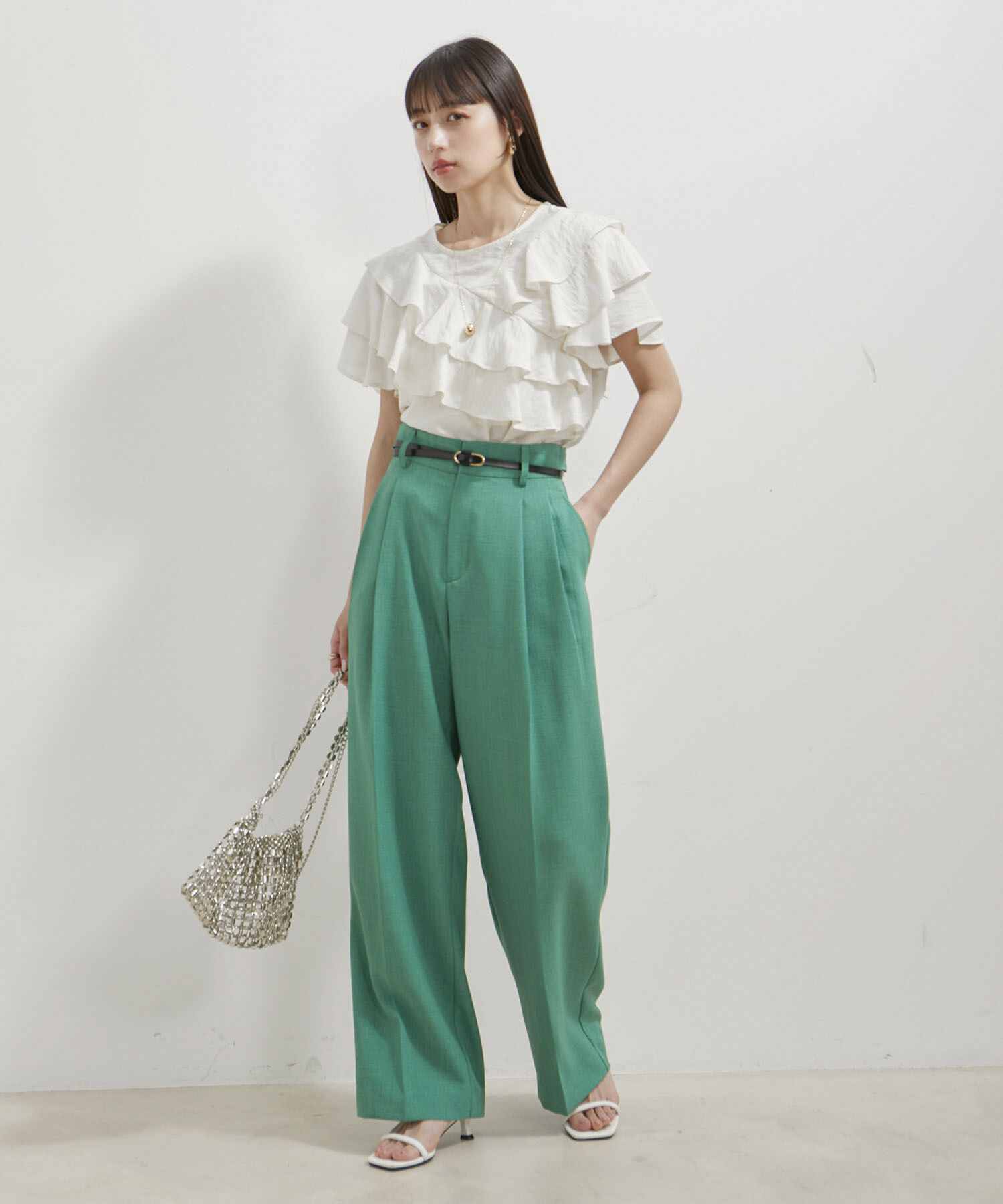 VIS「フリルティアードブラウス」|シャツ・ブラウス|