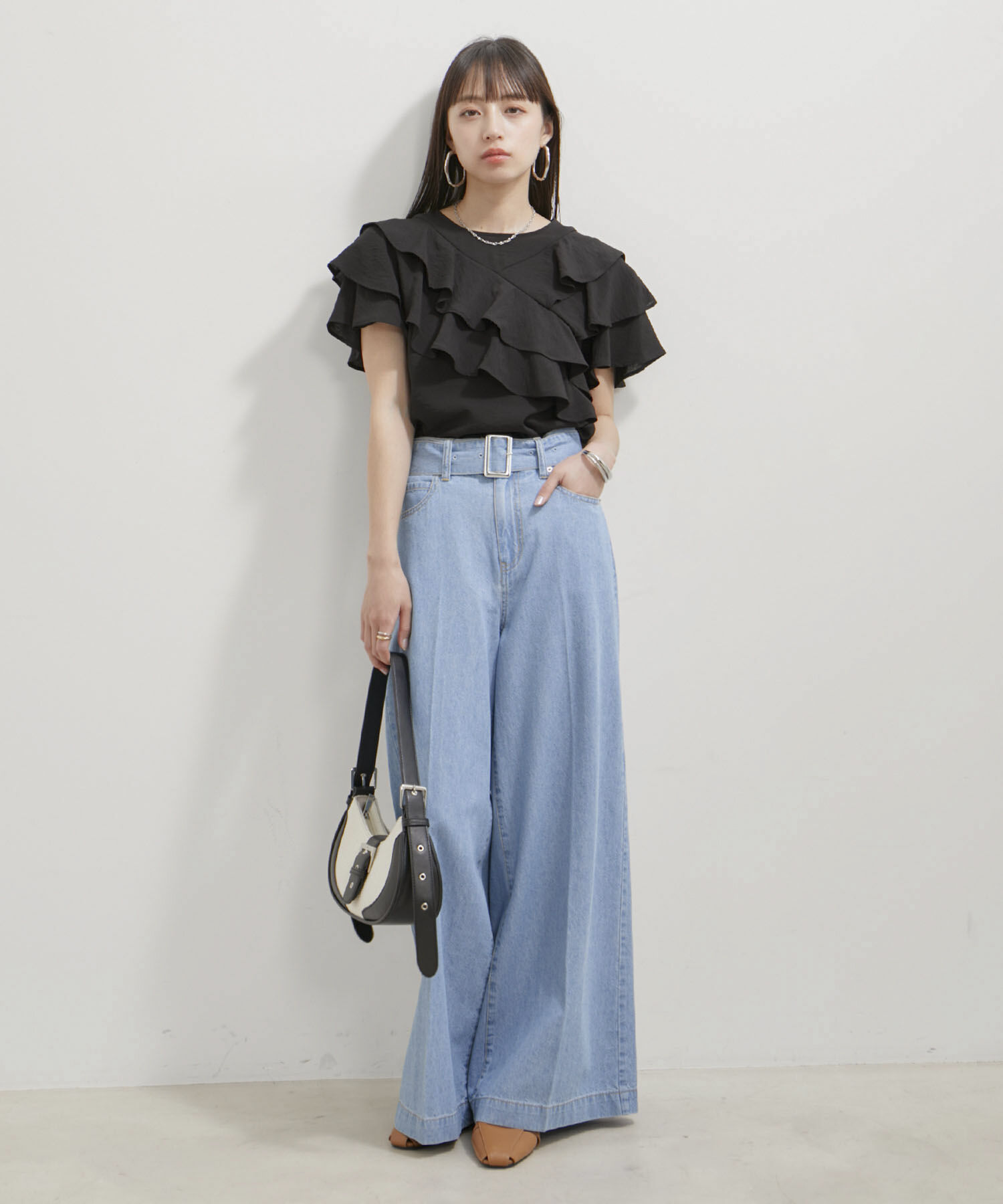 VIS「フリルティアードブラウス」|シャツ・ブラウス|