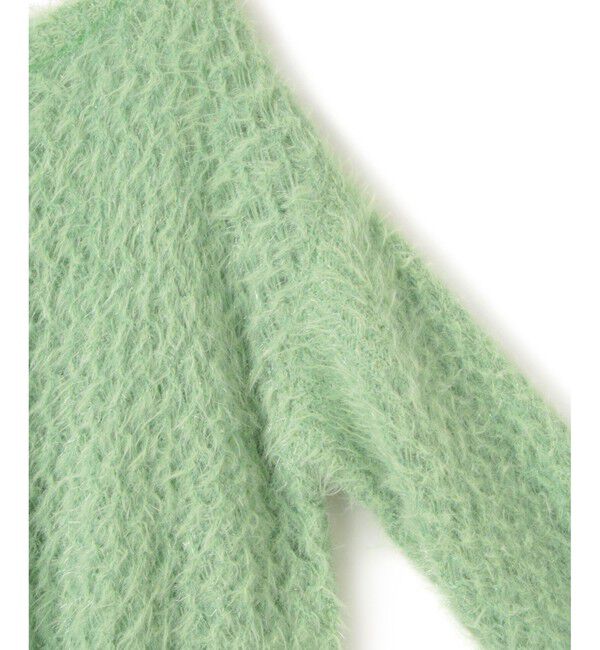 VIS「キラッと華やか！透かし柄シャギーニットプルオーバー」|ニット・セーター|