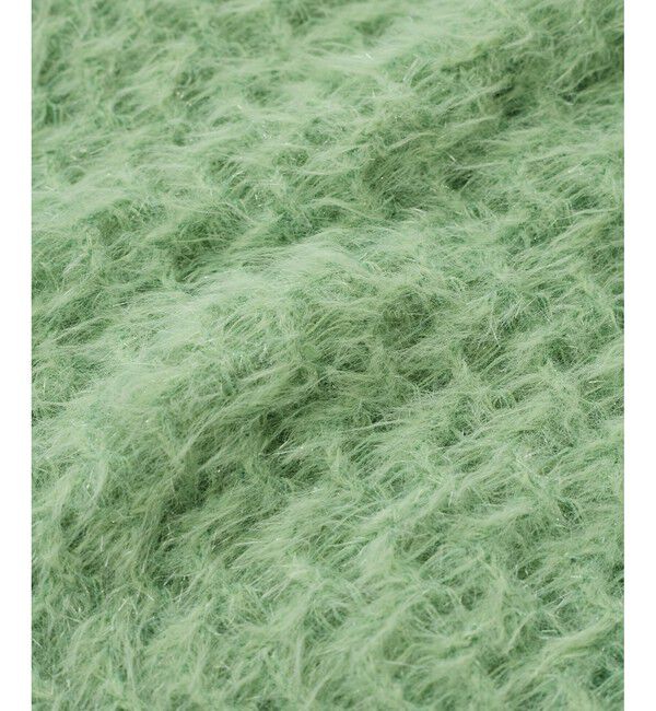 VIS「キラッと華やか！透かし柄シャギーニットプルオーバー」|ニット・セーター|