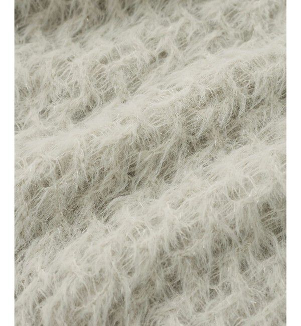 VIS「キラッと華やか！透かし柄シャギーニットプルオーバー」|ニット・セーター|