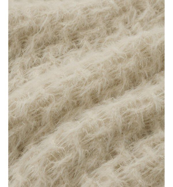 VIS「キラッと華やか！透かし柄シャギーニットプルオーバー」|ニット・セーター|