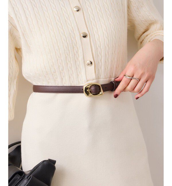 VIS「18mm幅ニュアンス変形」|ベルト|ブラウン(20)