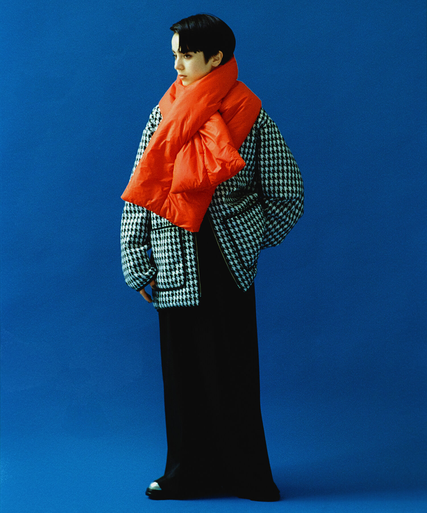 ADAM ET ROPE'「【WEB限定】リバーシブルツイードブルゾン」|ブルゾン・スタジャン|