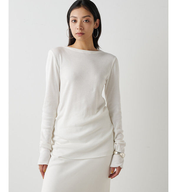  「コットンテレコクルーネックプルオーバー」|Tシャツ・カットソー|オフホワイト