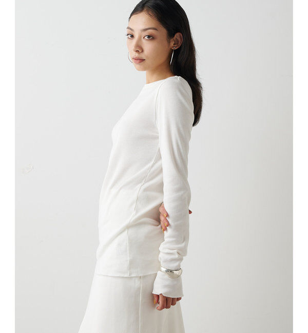  「コットンテレコクルーネックプルオーバー」|Tシャツ・カットソー|