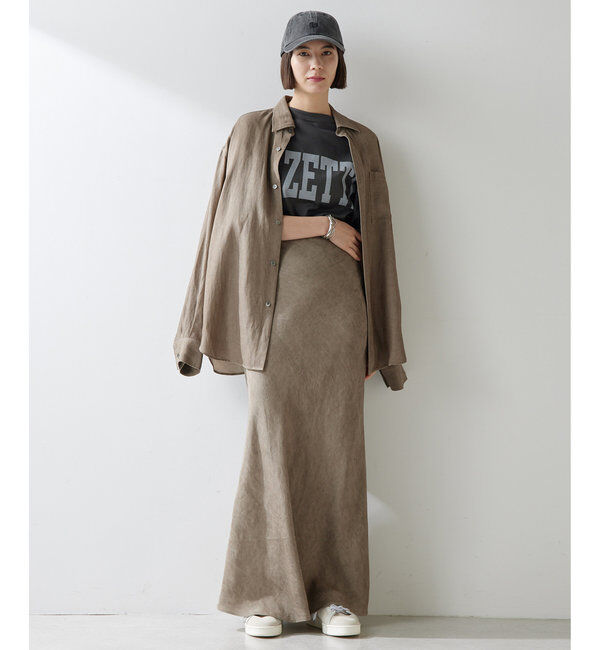  「ツイル顔料染めスカート」|スカート|